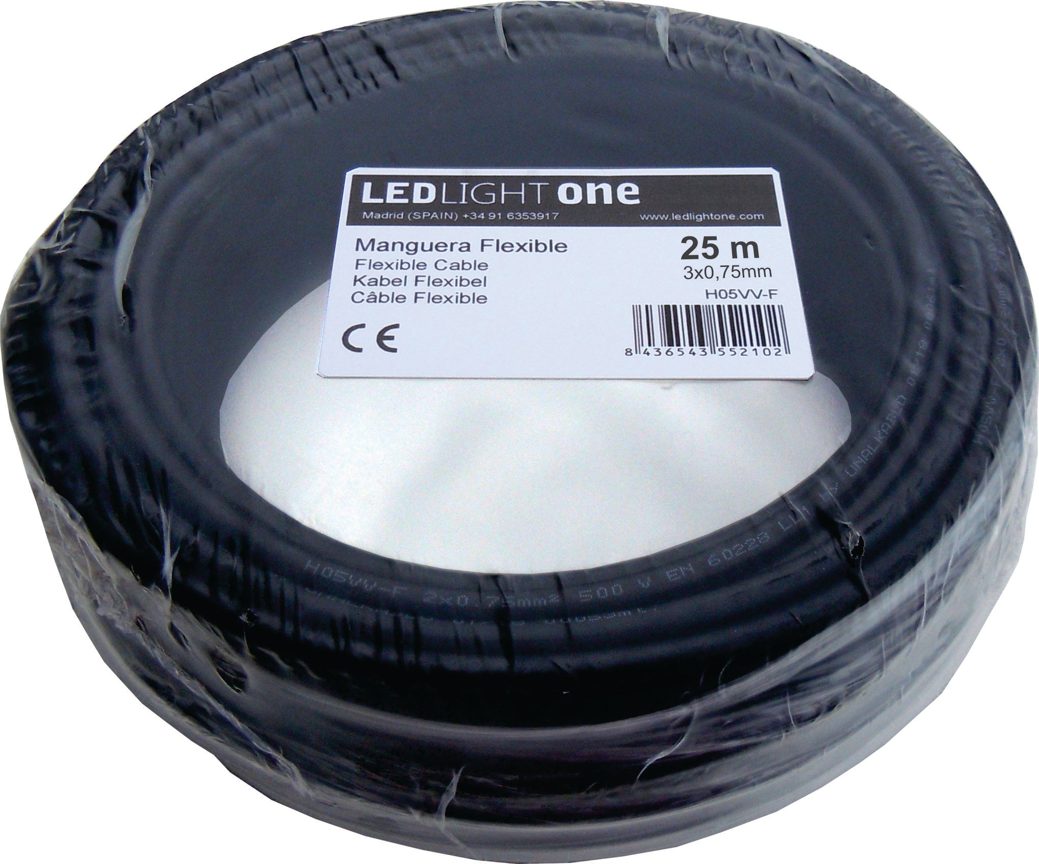Cable H05VV-F Manguera 3x0.75mm 25m