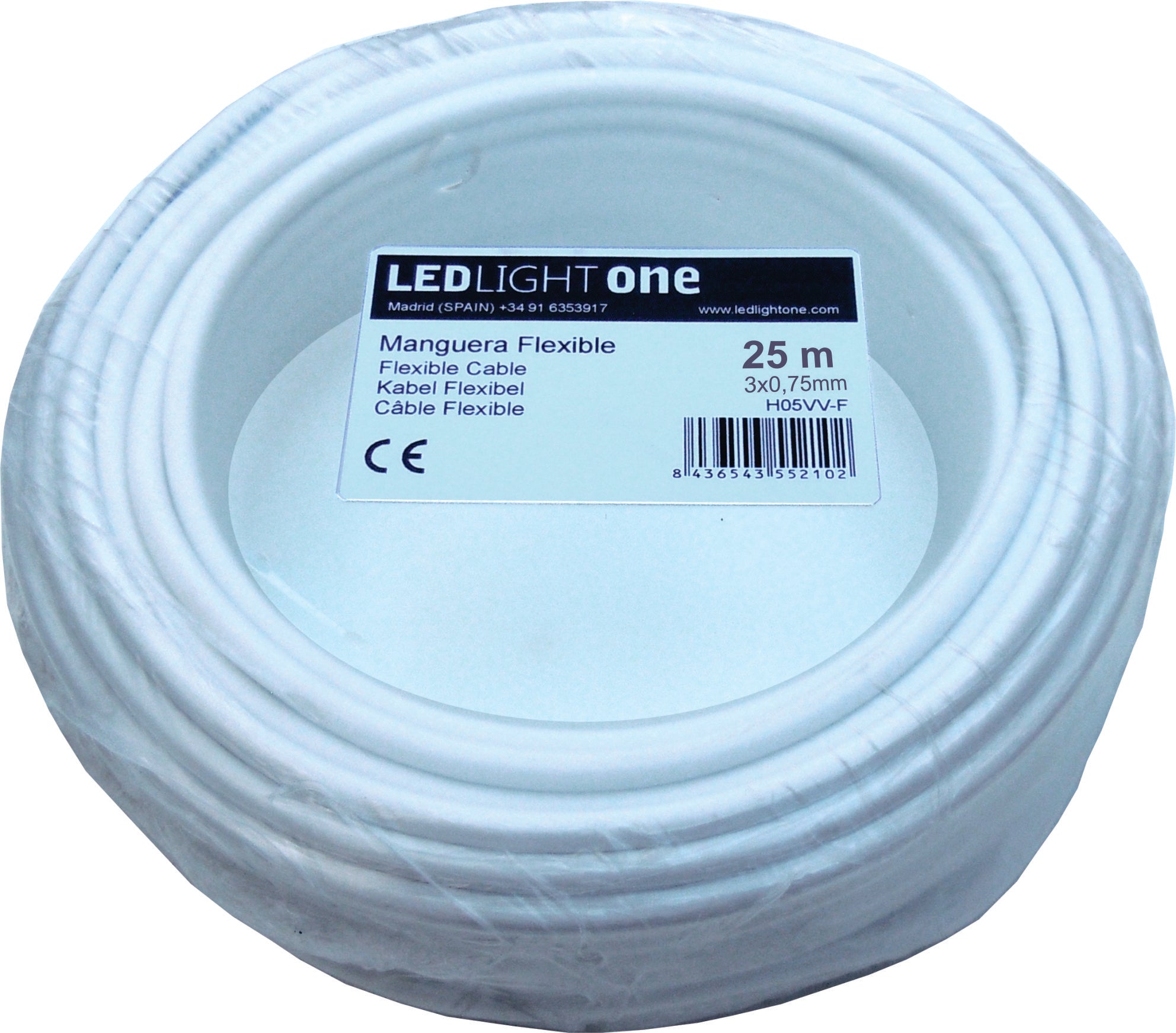 Cable H05VV-F Manguera 3x0.75mm 25m