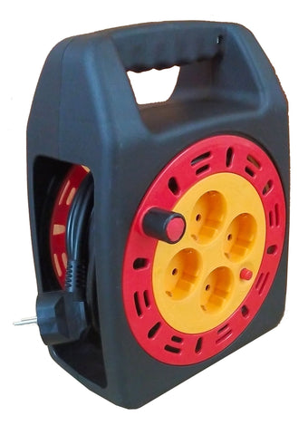 Enrollador 15 metros 4 tomas
