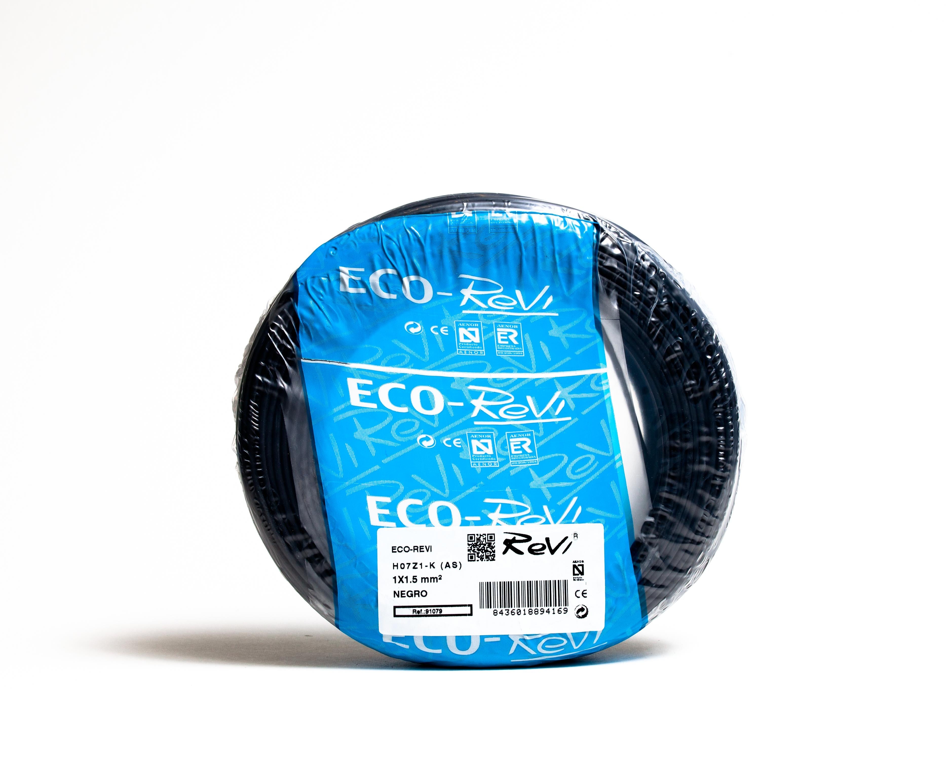 Cable Libre de Halogenos Flexible H07Z1-K (AS) 1,5mm 100m