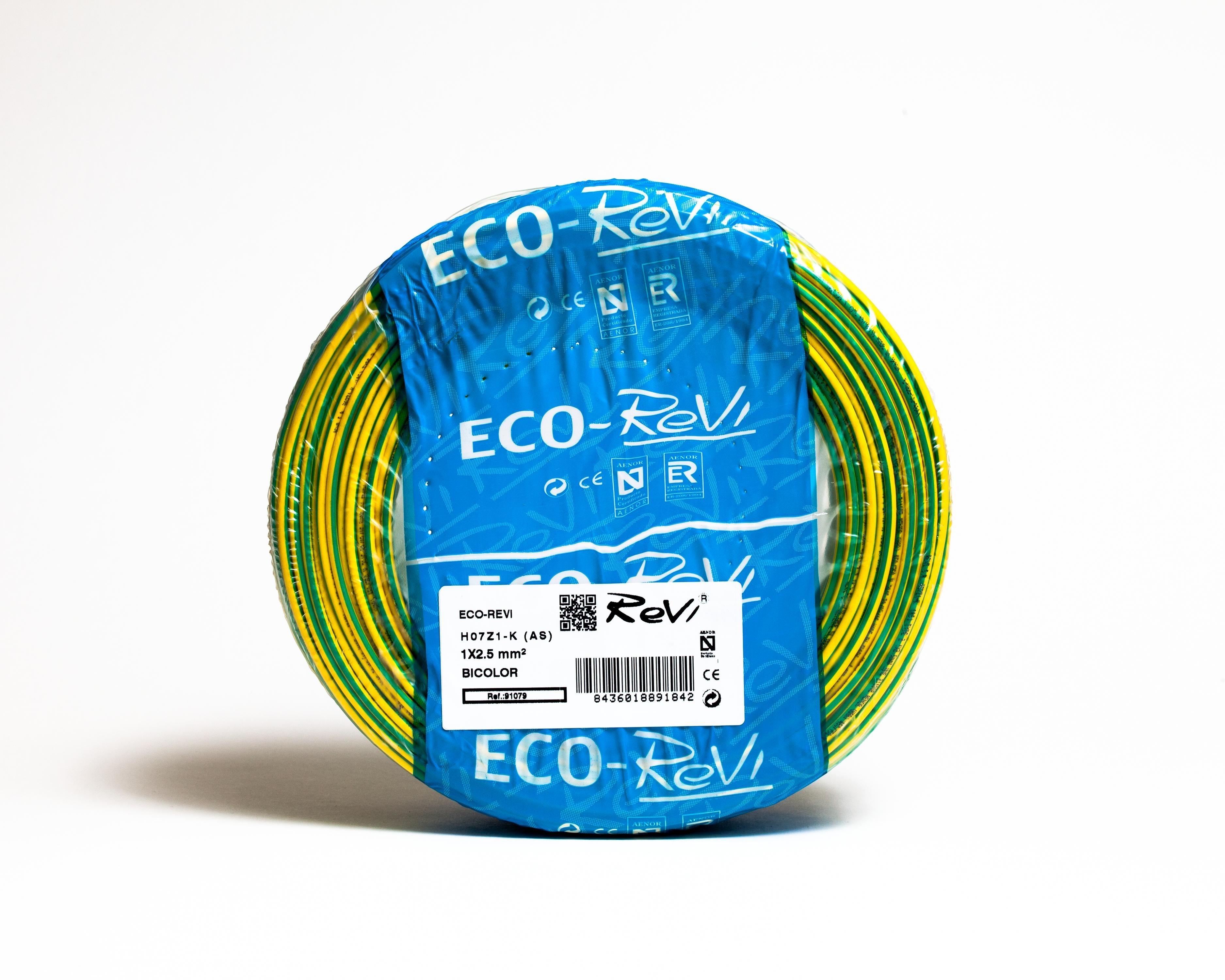 Cable Libre de Halogenos Flexible H07Z1-K (AS) 2,5mm 100m