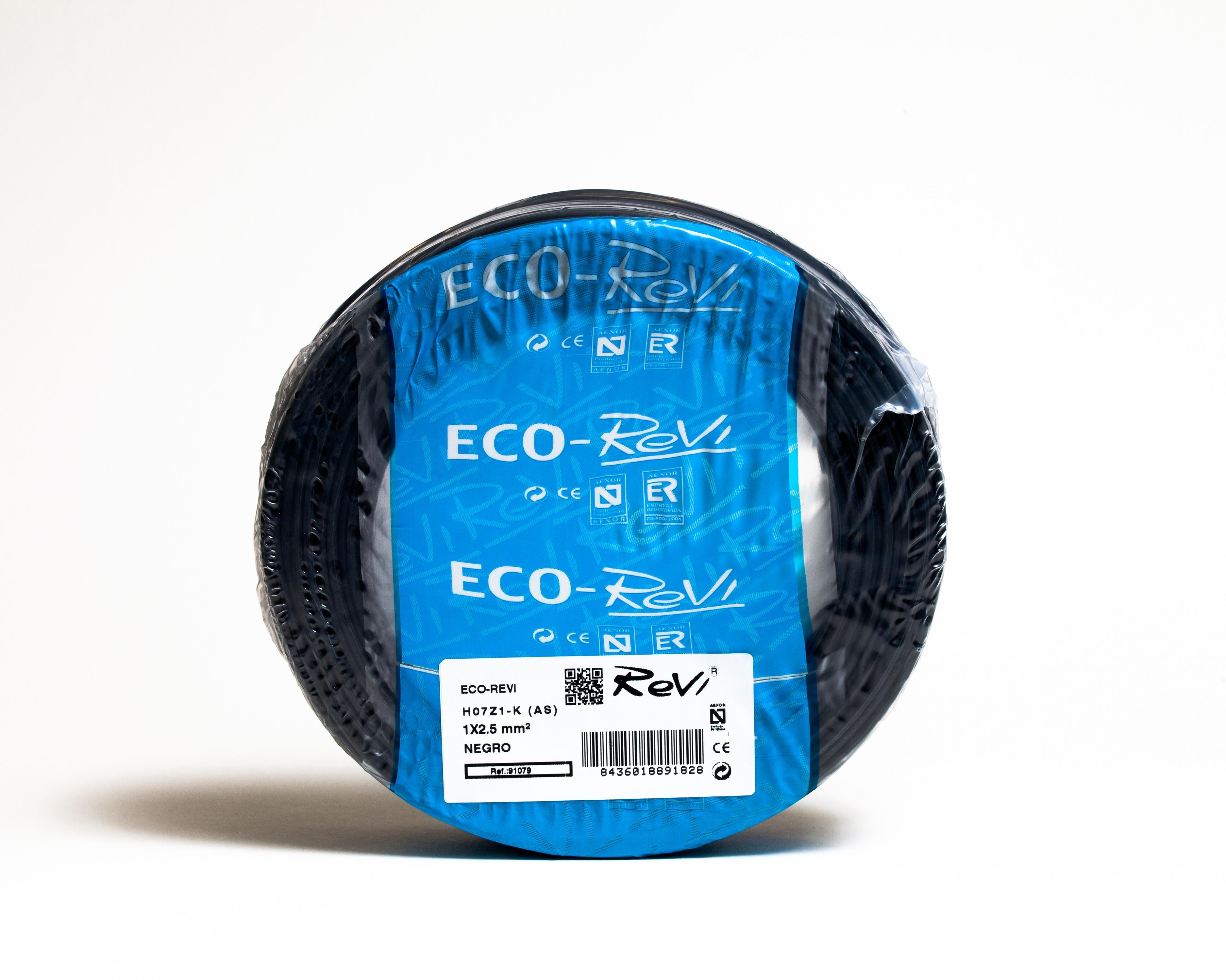 Cable Libre de Halogenos Flexible H07Z1-K (AS) 2,5mm 25m